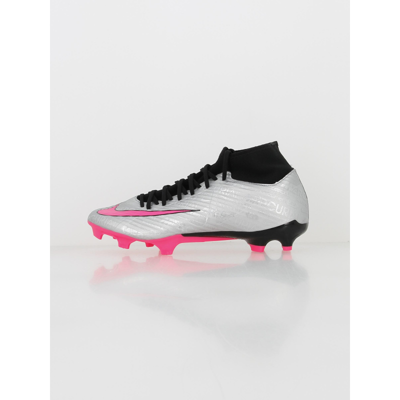 Chaussures de football zoom superfly 9 fg/mg argenté - Nike