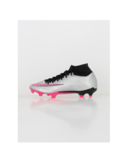 Chaussures de football zoom superfly 9 fg/mg argenté - Nike