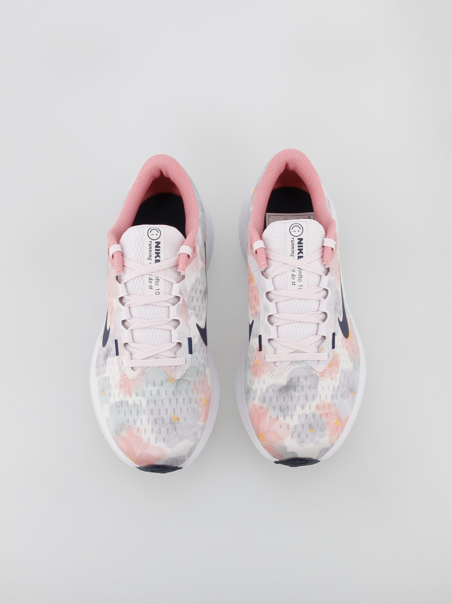 Chaussures de running air winflo 10 fleurs rose femme - Nike