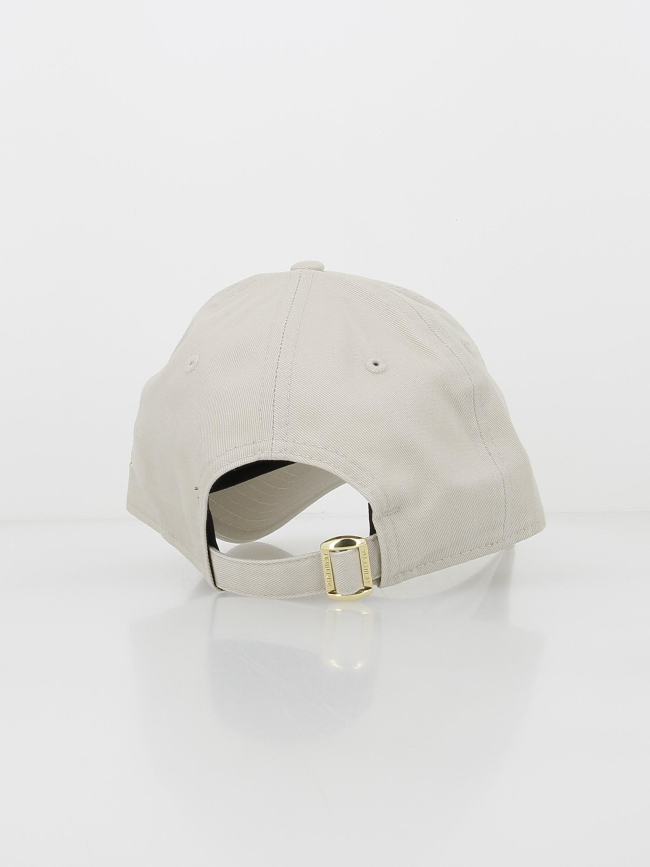 Casquette 9forty logo doré métallique beige femme - New Era