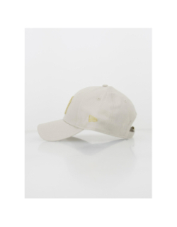 Casquette 9forty logo doré métallique beige femme - New Era