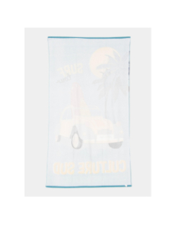 Serviette de plage vintage voiture multicolore - Culture Sud