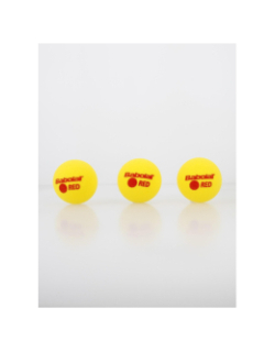 Pack 3 balles mousses mini-tennis red foam jaune - Babolat