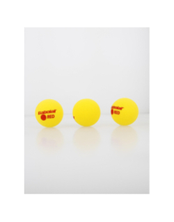 Pack 3 balles mousses mini-tennis red foam jaune - Babolat