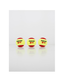 Pack 3 balles mini-tennis felt rouge jaune - Babolat