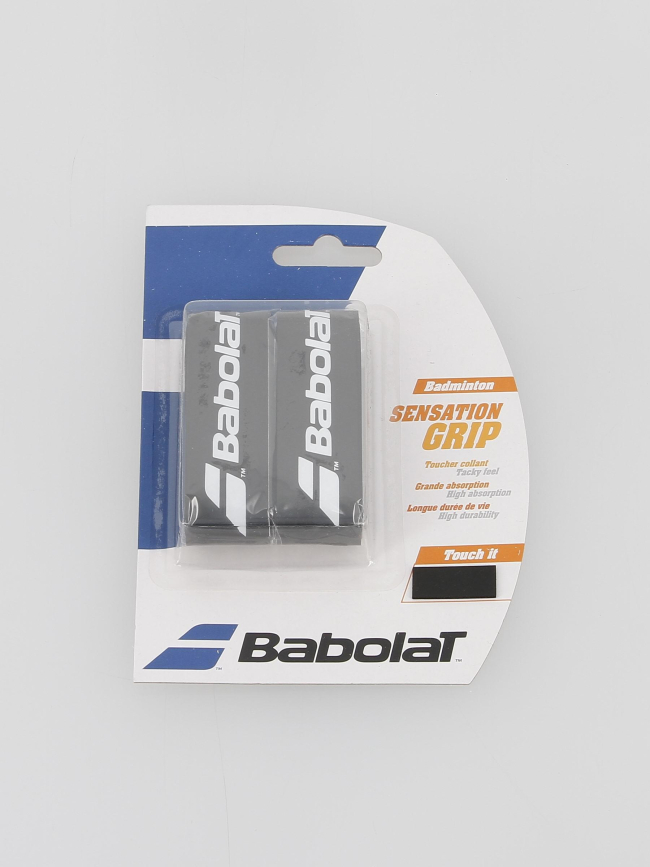 Grip de remplacement badminton sensation noir - Babolat