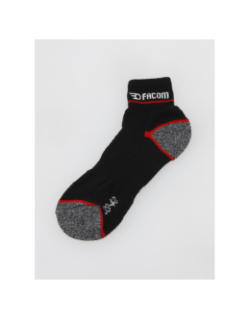 Pack 3 paires de chaussettes de travail quarter noir homme - Facom