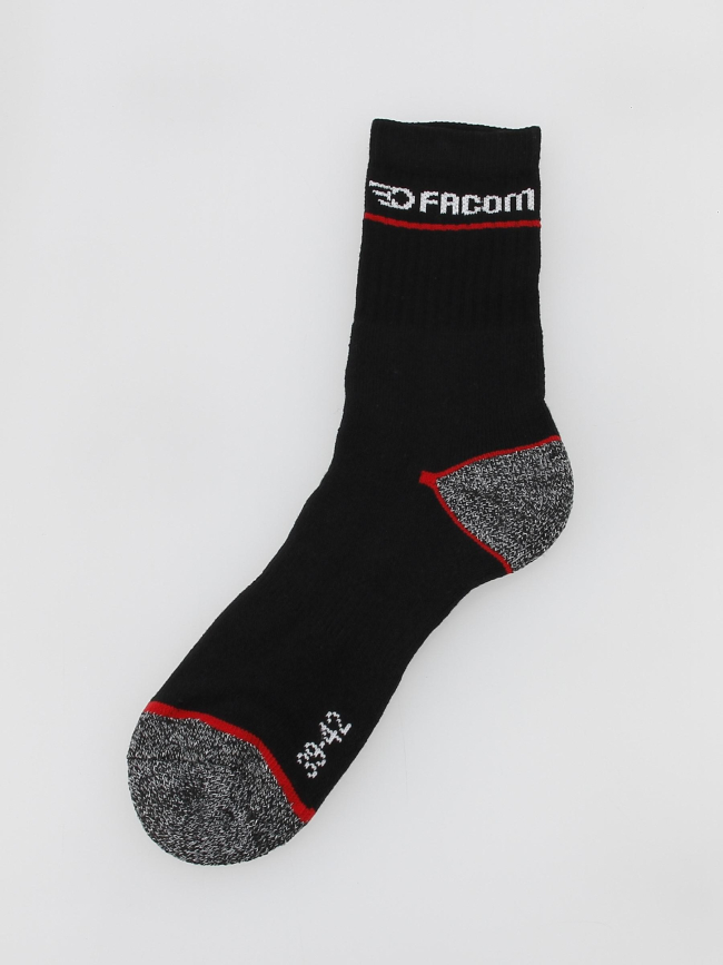 Pack 3 paires de chaussettes hautes travail noir homme - Facom