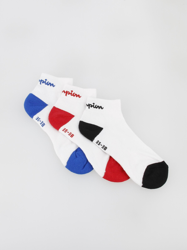 Pack 3 paires de chaussettes quarter calzini blanc - Champion