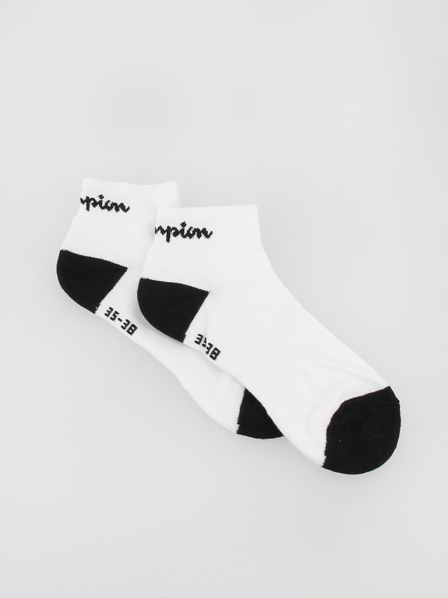 Pack 3 paires de chaussettes quarter calzini blanc - Champion