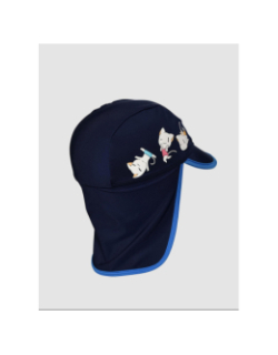 Casquette de bain friends chat graphic bleu enfant - Arena