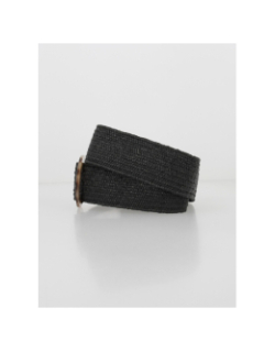 Ceinture raphia fania noir femme - Deeluxe