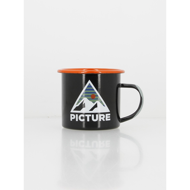 Mug en acier inoxydable sherman logo noir - Picture