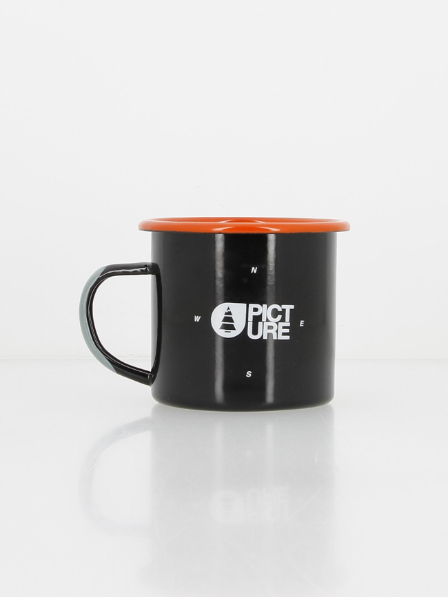 Mug en acier inoxydable sherman logo noir - Picture