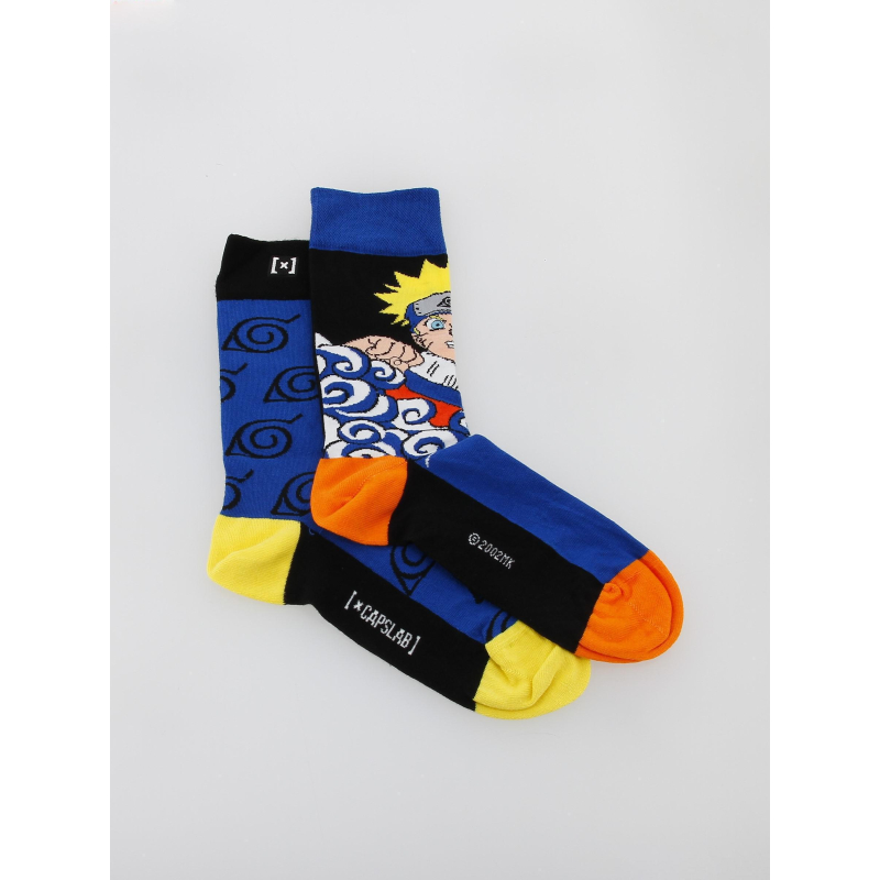 Chaussettes dépareillées naruto multicolore - Capslab