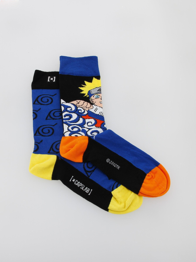 Chaussettes dépareillées naruto multicolore - Capslab