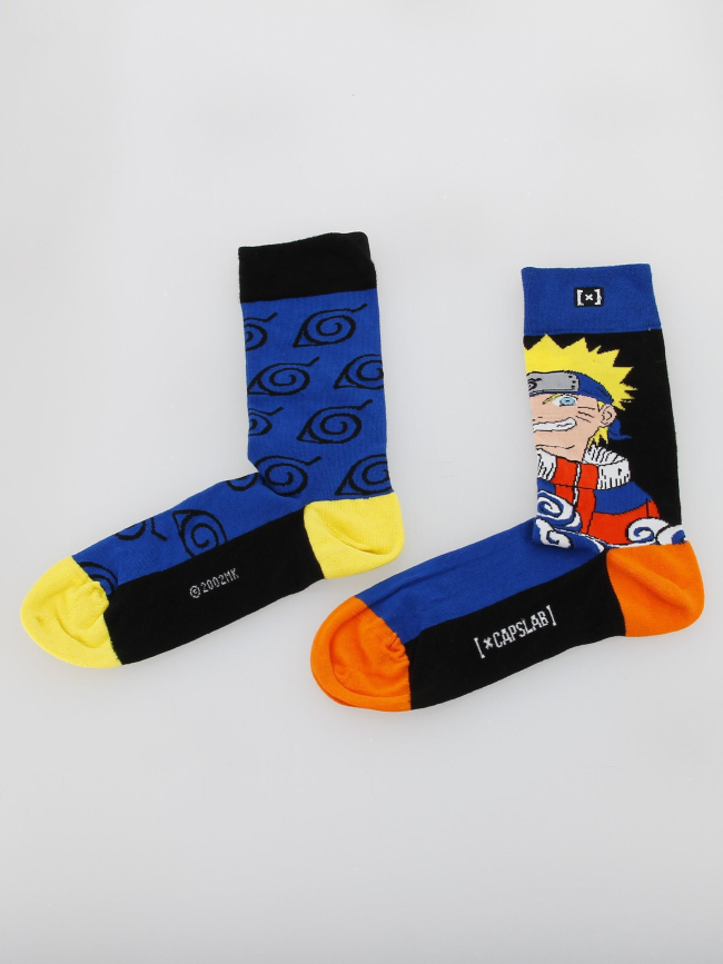 Chaussettes dépareillées naruto multicolore - Capslab