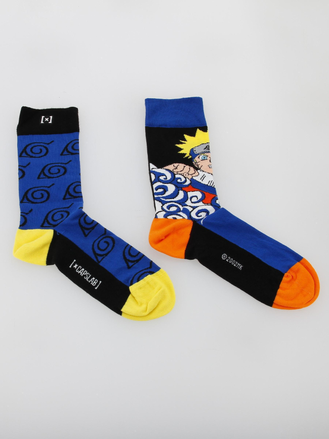 Chaussettes dépareillées naruto multicolore - Capslab