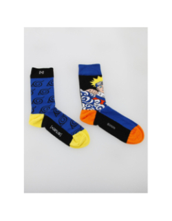 Chaussettes dépareillées naruto multicolore - Capslab