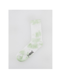 Chaussettes tie and dye one piece blanc vert - Capslab