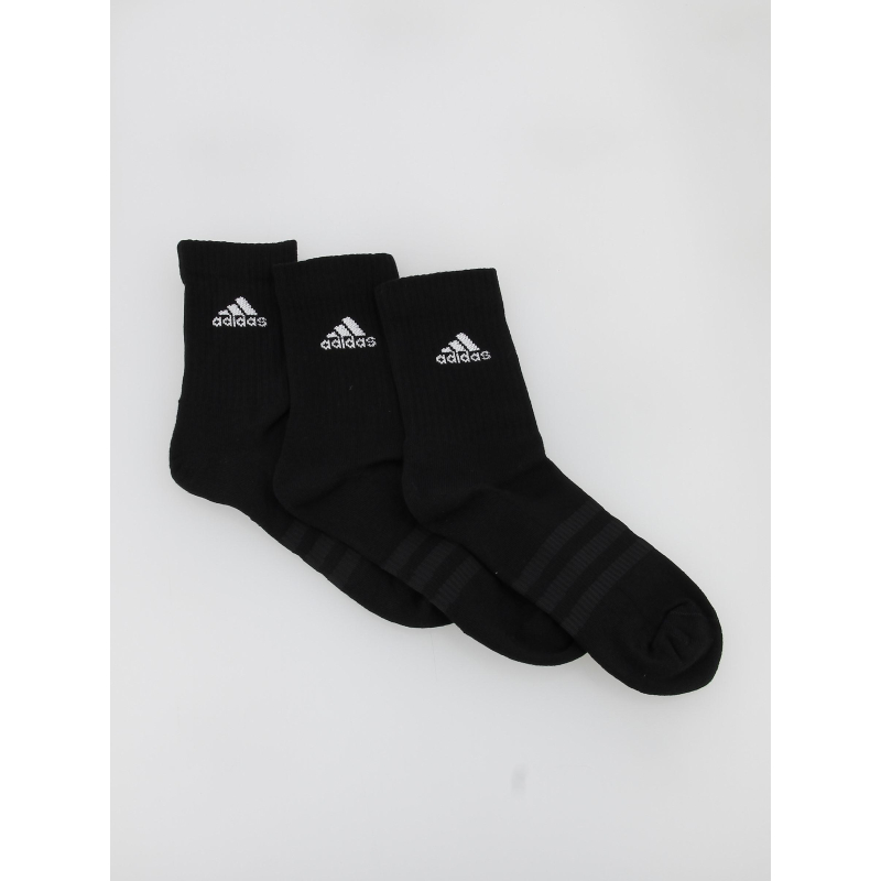 Pack 3 paires de chaussettes sportswear crew noir - Adidas