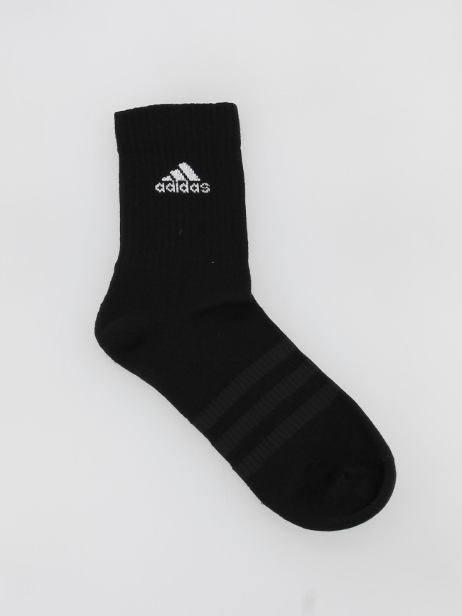 Pack 3 paires de chaussettes sportswear crew noir - Adidas