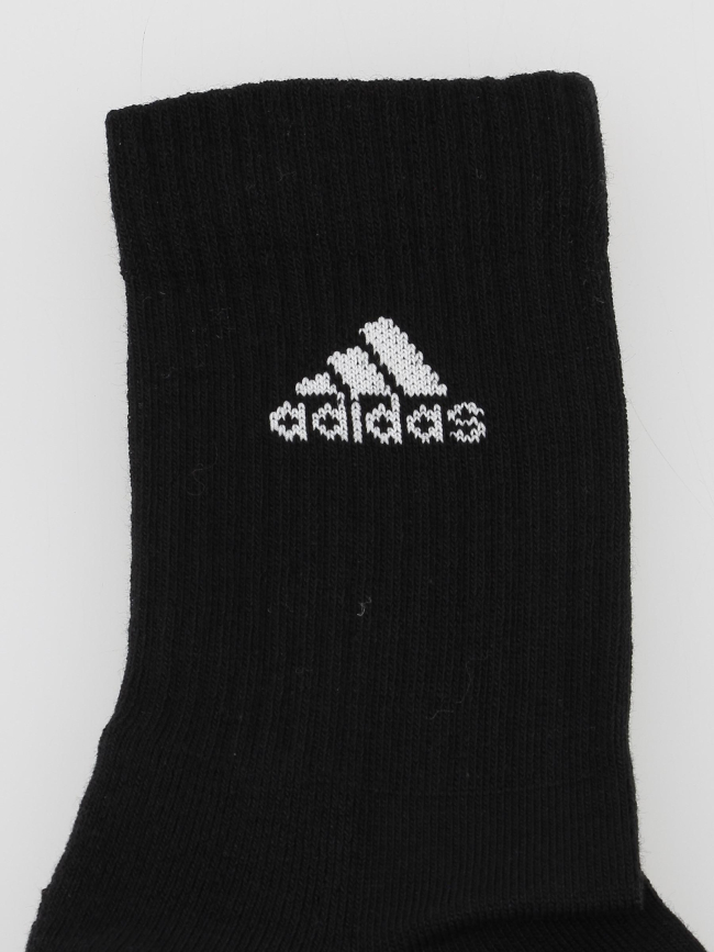 Pack 3 paires de chaussettes sportswear crew noir - Adidas