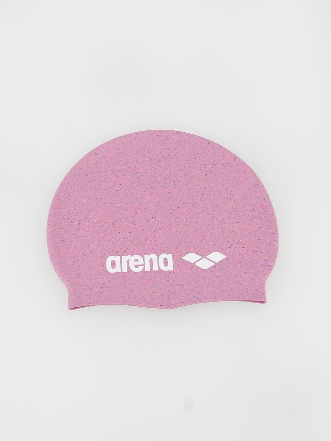 Bonnet de bain silicone tacheté rose enfant - Arena