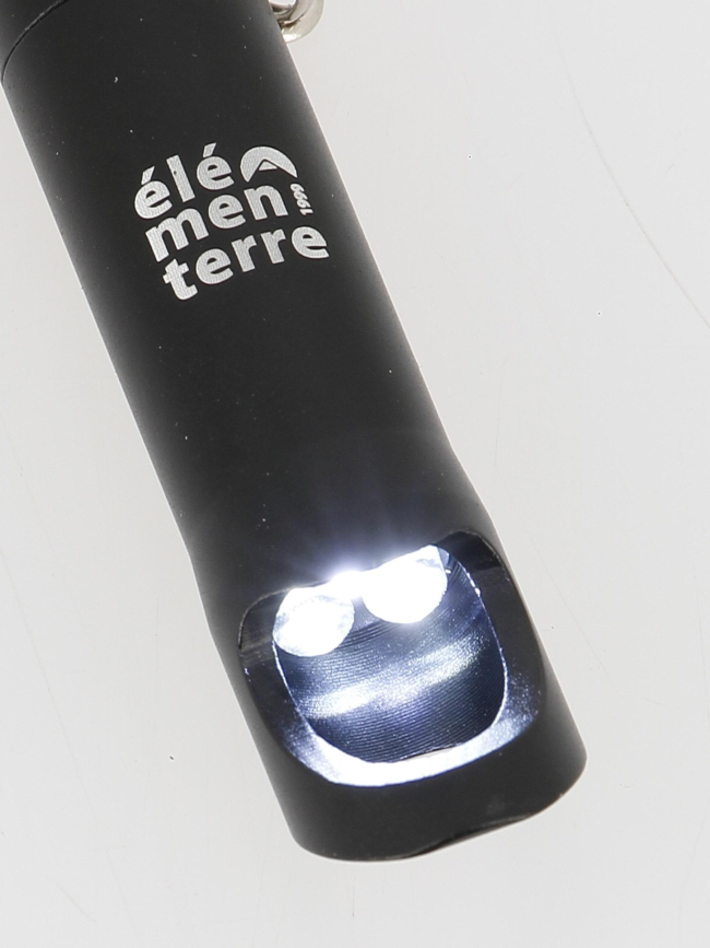 Mini lampe torche décapsuleur noir - Elementerre