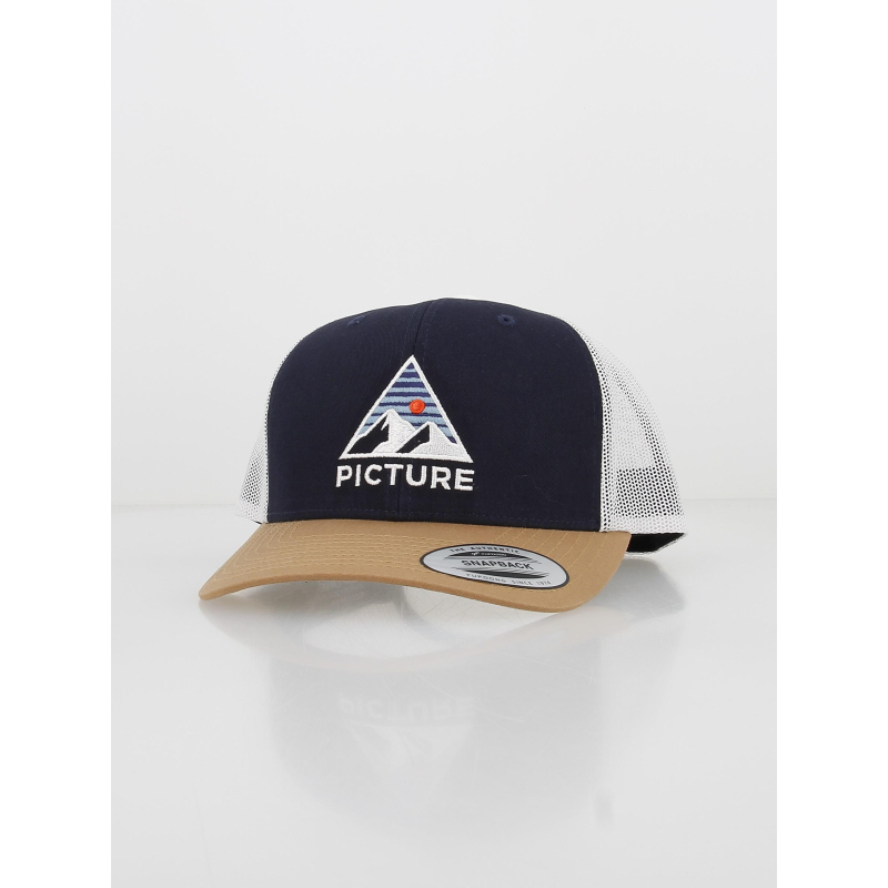 Casquette trucker kuldo bleu marine marron - Picture