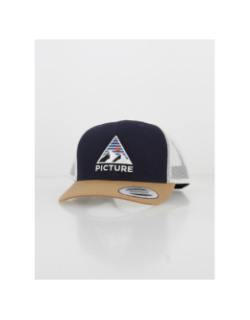 Casquette trucker kuldo bleu marine marron - Picture