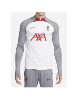 Sweat zippé de football liverpool blanc gris homme - Nike