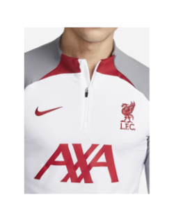 Sweat zippé de football liverpool blanc gris homme - Nike