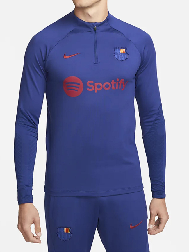 Sweat zippé de football fc barcelone bleu homme - Nike