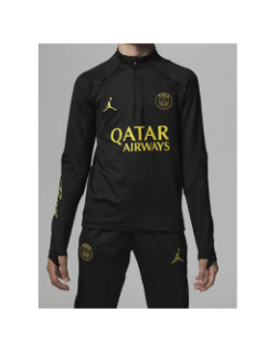 Sweat de football psg driltop jaune noir enfant - Nike