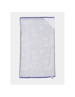 Serviette de plage rectangle palmier palma bleu - Cabaïa