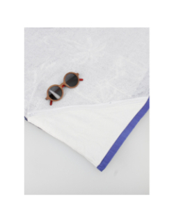 Serviette de plage rectangle palmier palma bleu - Cabaïa