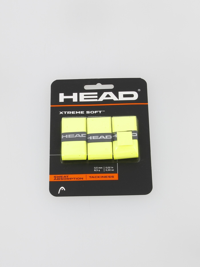 Surgrip de tennis xtrem soft jaune - Head