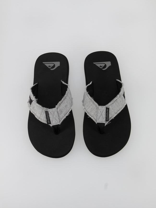 Tongs en tissu monkey gris homme - Quiksilver