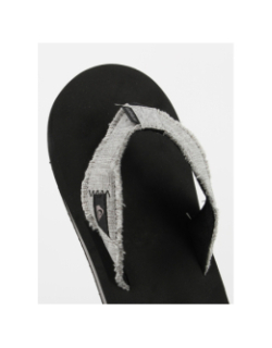 Tongs en tissu monkey gris homme - Quiksilver
