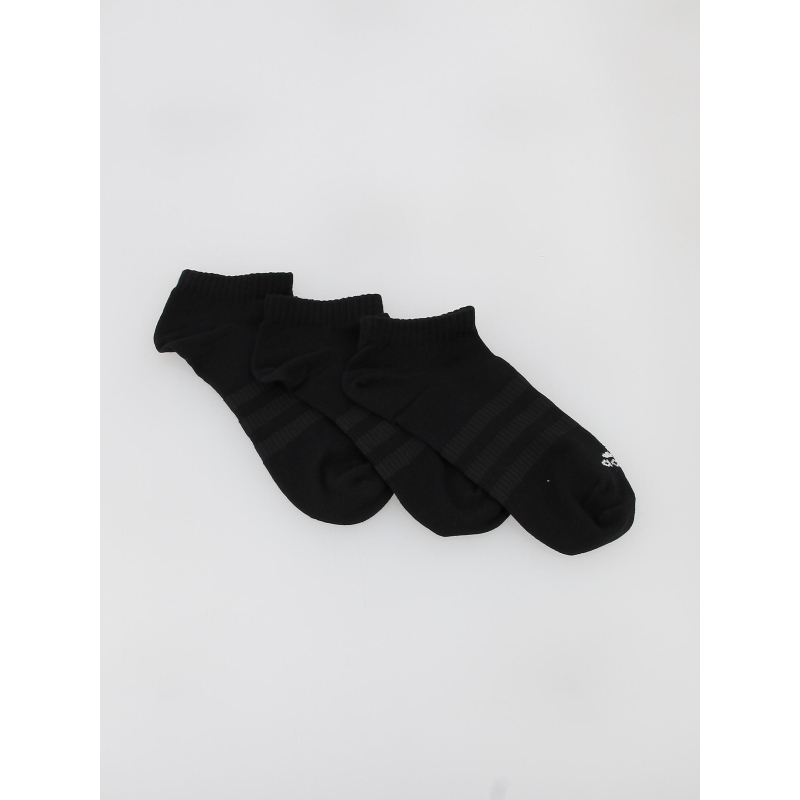 Pack 3 paires de chaussettes basses légères noir - Adidas