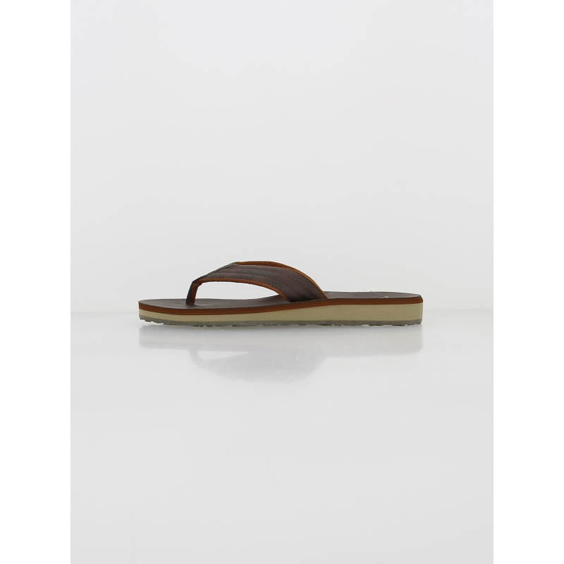 Tongs carver nubuck marron homme - Quiksilver