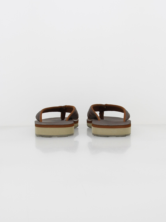 Tongs carver nubuck marron homme - Quiksilver