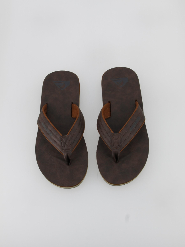 Tongs carver nubuck marron homme - Quiksilver