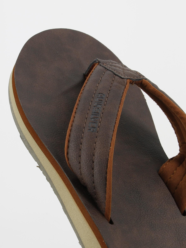 Tongs carver nubuck marron homme - Quiksilver