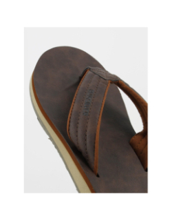 Tongs carver nubuck marron homme - Quiksilver