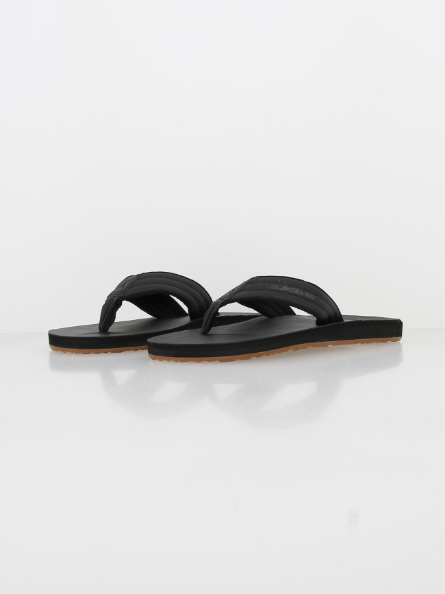 Tongs carver nubuck noir homme - Quiksilver