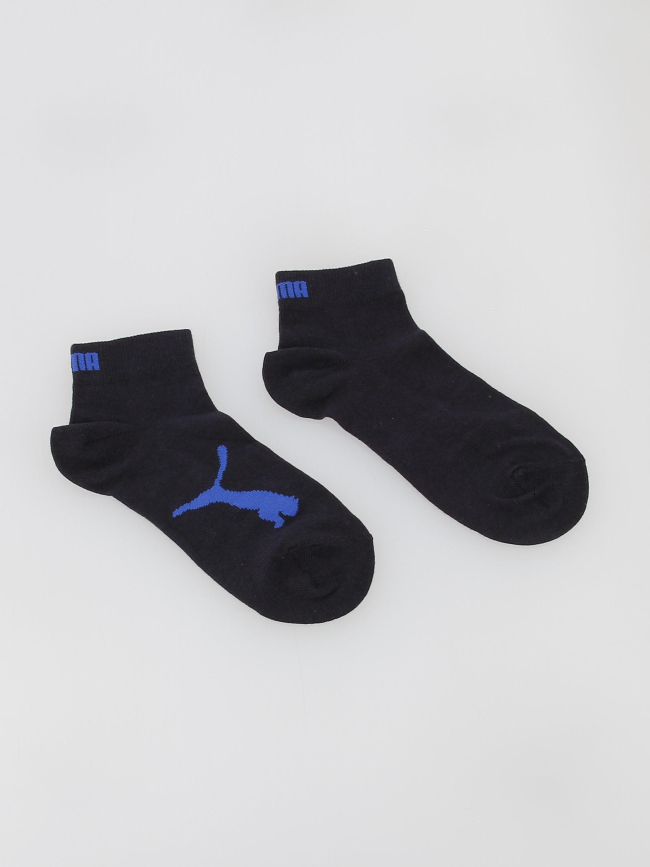 Pack 4 paires de chaussettes quarter bleu enfant - Puma