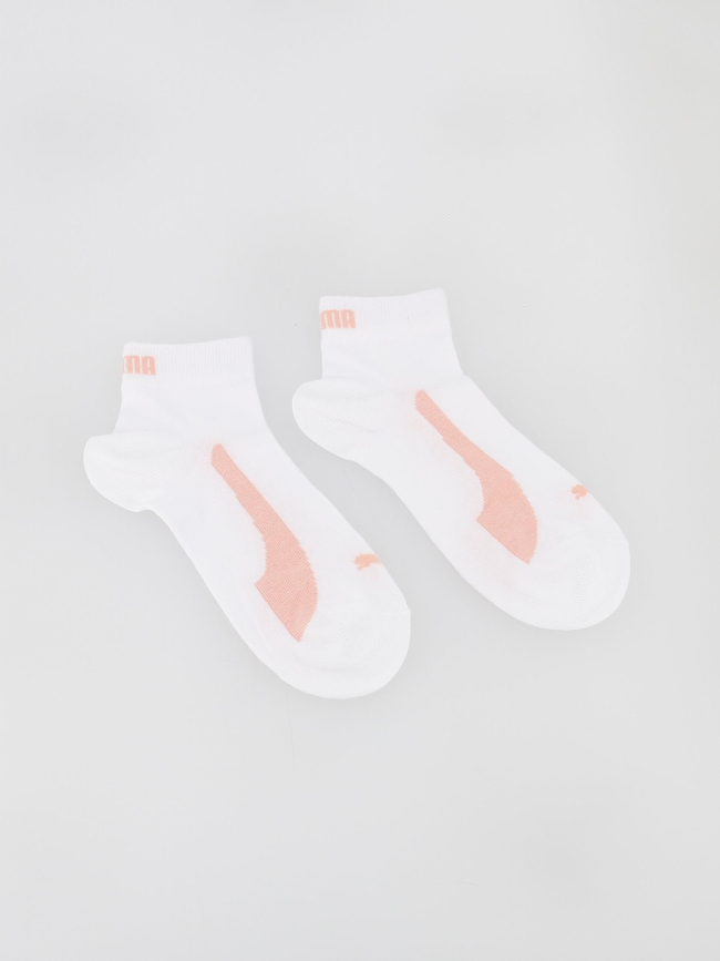 Pack 4 paires de chaussettes quarter coral rose enfant - Puma