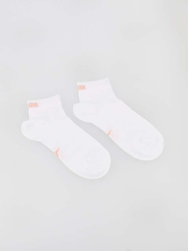 Pack 4 paires de chaussettes quarter coral rose enfant - Puma